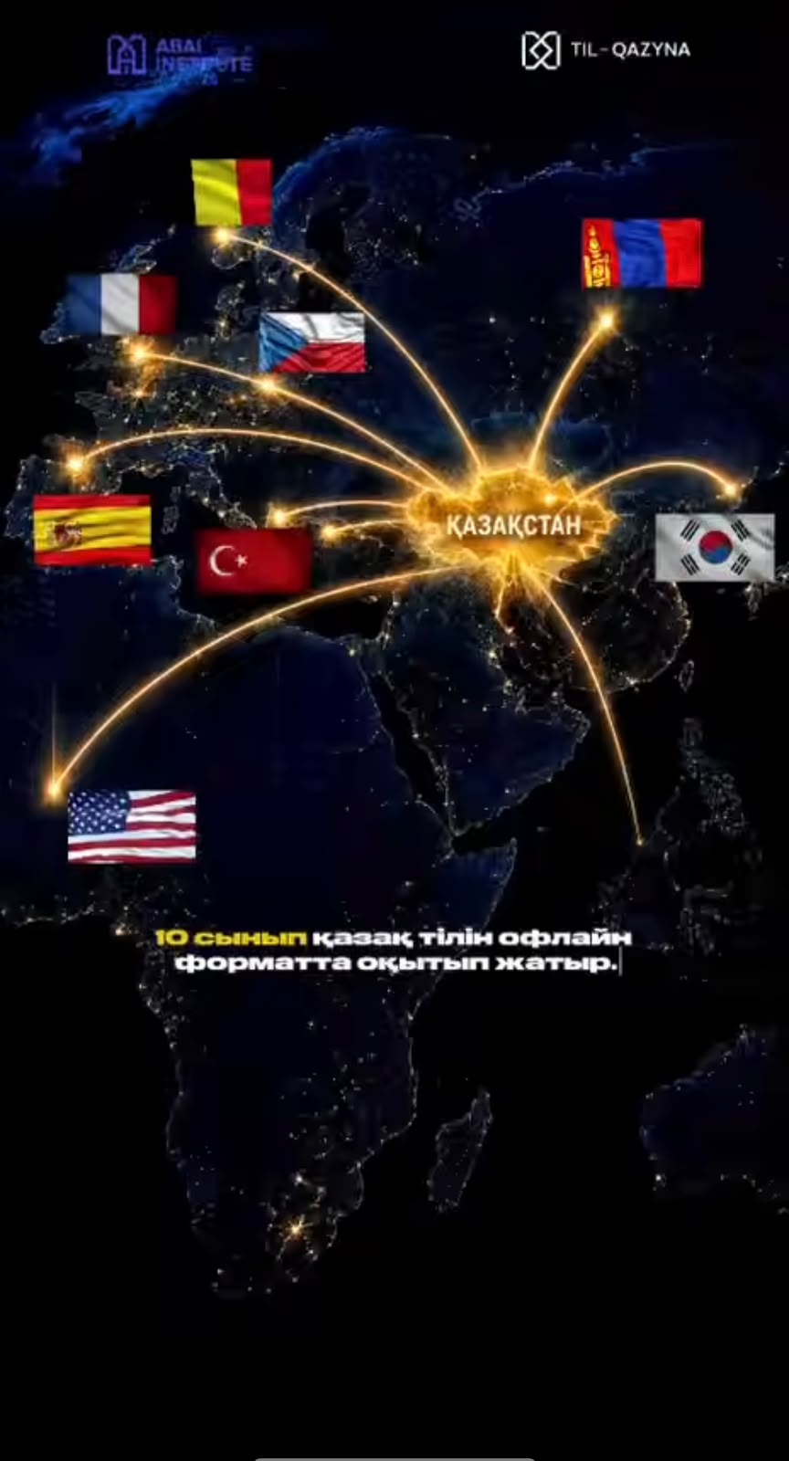 Абай институтының офлайн қазақ тілі курстары биыл әлемнің 9 қаласында өтіп жатыр